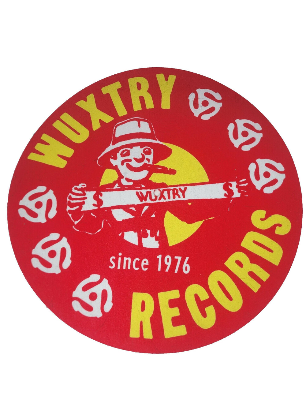 Wuxtry Records Athens GA Turntable Slipmat Since 1976 R.E.M. Record Store Rare
